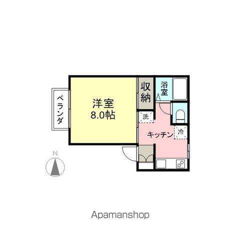 メゾンウェーブ(1K/2階)の間取り写真