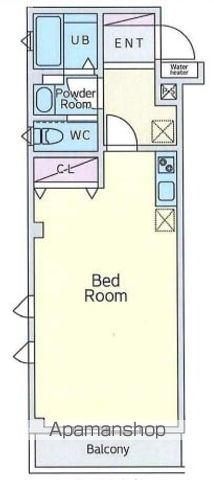 ラポール(ワンルーム/2階)の間取り写真