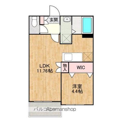 ル・シエル・ブルー(1LDK/2階)の間取り写真