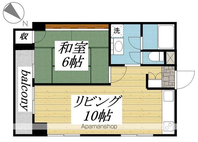 ハイネス国分寺ルミエール(1LDK/5階)の間取り写真