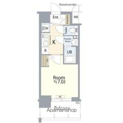 エスプレイス名古屋神宮前(1K/15階)の間取り写真