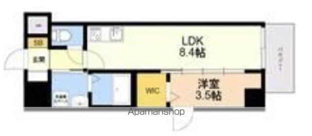 LIFEFIELD諸岡2(1LDK/5階)の間取り写真