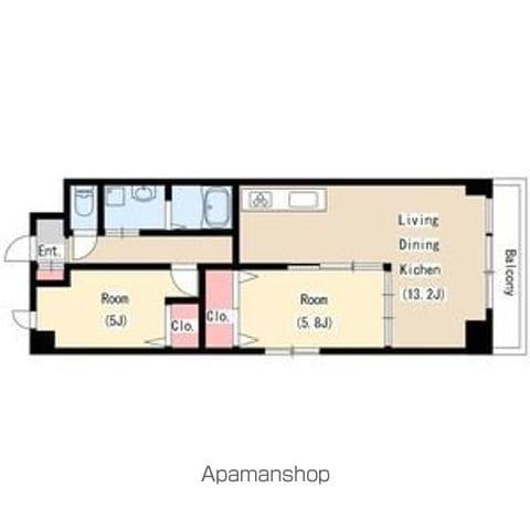 THE SENGEN TERRACE(2LDK/4階)の間取り写真