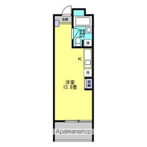 FLATS GAZERY(ワンルーム/3階)の間取り写真