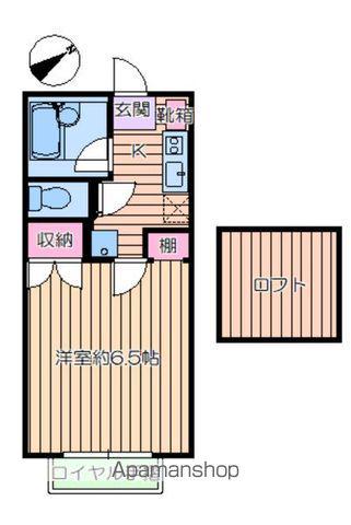 フロムファースト(1K/2階)の間取り写真