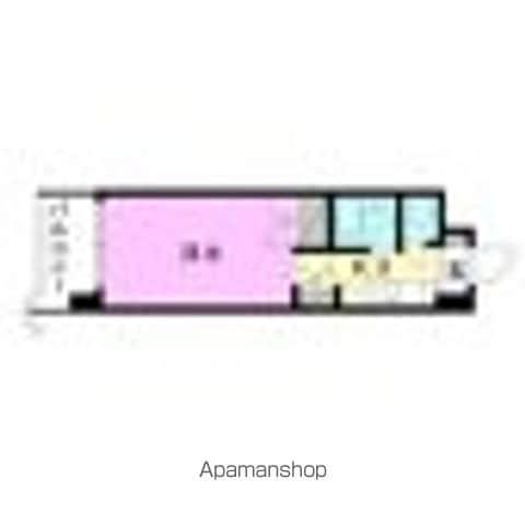 オクタワーズ松山道後(1K/9階)の間取り写真