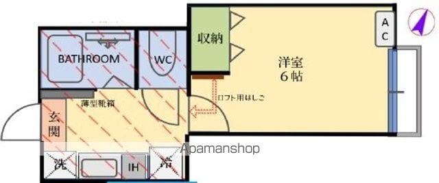 サンフラワー南小岩(1K/1階)の間取り写真