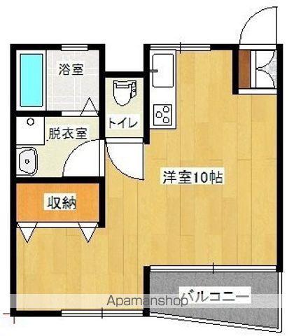 センチュリー21立野A棟(ワンルーム/3階)の間取り写真