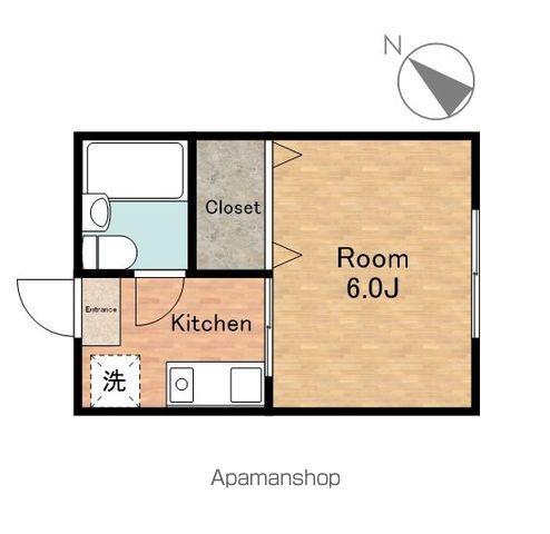 ロータス本町(1K/1階)の間取り写真