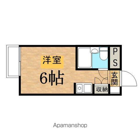 メゾン・ド・ノア聖蹟桜ヶ丘(ワンルーム/1階)の間取り写真