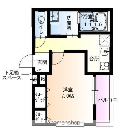 フジパレス泉佐野駅西Ⅰ番館(1K/2階)の間取り写真