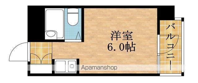 グルパ十三(ワンルーム/3階)の間取り写真