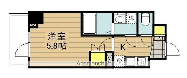 アーバンパーク北戸田(1K/4階)の間取り写真