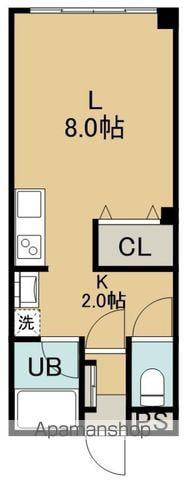 アールズコート港(1K/3階)の間取り写真