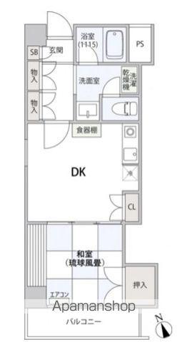コンフォート文京小石川(1DK/1階)の間取り写真