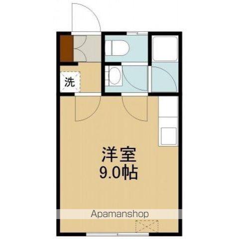 ピースフル時館(ワンルーム/2階)の間取り写真