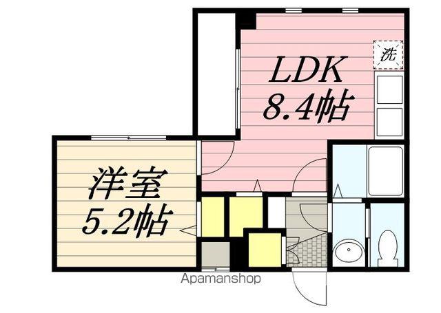 COTE D＇OR SOGA(1LDK/1階)の間取り写真
