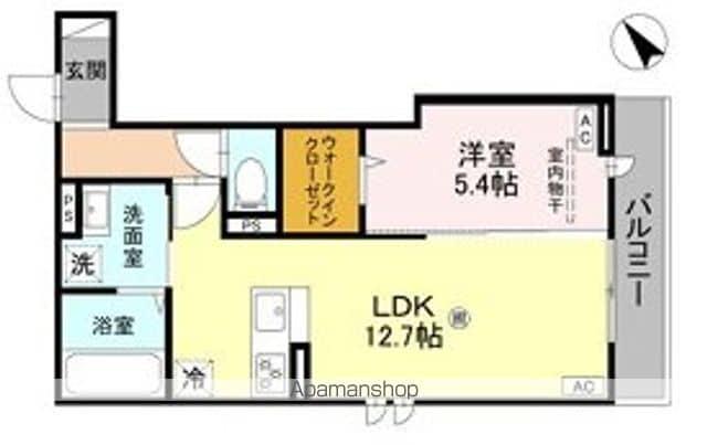 アズ グレイス(1LDK/2階)の間取り写真