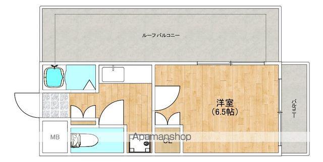 HK大池(1K/4階)の間取り写真
