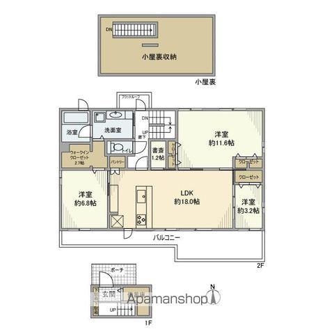 京王電鉄井の頭線 久我山駅 徒歩4分 2階建 築4年(3LDK)の間取り写真