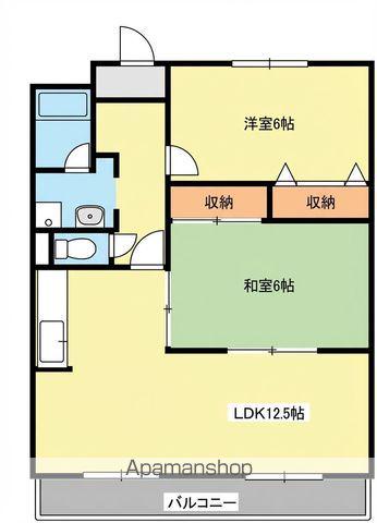 グランパティ小柿(2LDK/2階)の間取り写真