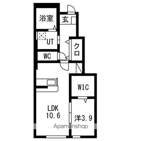 T・MハウスⅡ(1LDK/1階)の間取り写真