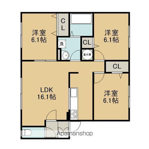 PINEHILLSPARTⅠ(3LDK/2階)の間取り写真