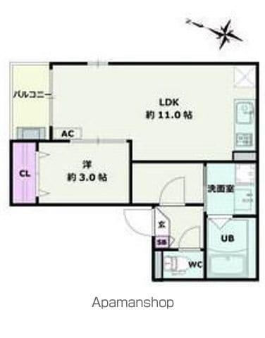 JACK YAMATOⅠ(1LDK/3階)の間取り写真