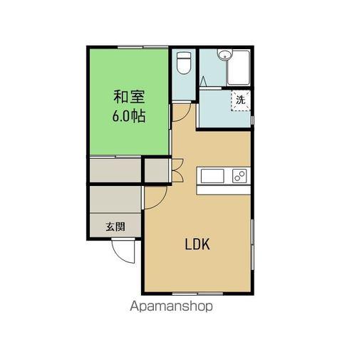 プレビオT(1LDK/1階)の間取り写真
