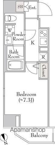 LUMIEC UN KITAUENO(1K/8階)の間取り写真