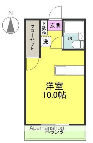 ナイスビルドⅡ(ワンルーム/3階)の間取り写真