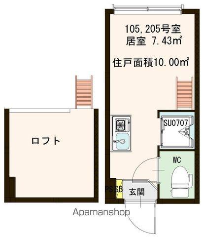 CIEL ET MARAIS(ワンルーム/1階)の間取り写真