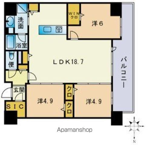 照葉オーシャンステージ イースト棟(3LDK/3階)の間取り写真