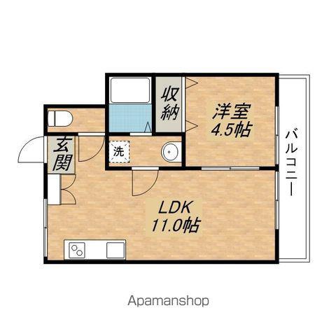 JKハイツ(1LDK/2階)の間取り写真