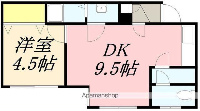 ハイツヒロⅢ(1LDK/1階)の間取り写真