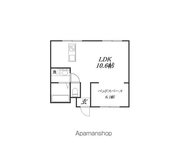 カサベルデ(2LDK/3階)の間取り写真