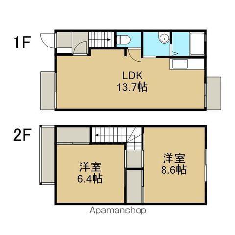 ビブレ２１(2LDK)の間取り写真