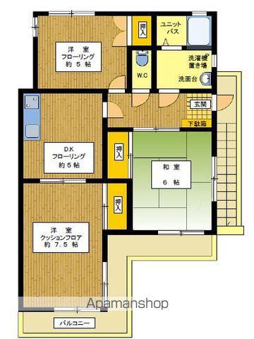 三鷹永谷ハイツⅡ(3DK/2階)の間取り写真