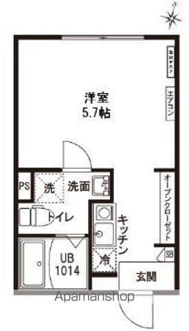 レピュア王子神谷レジデンスⅡ(ワンルーム/2階)の間取り写真