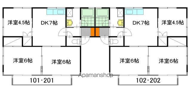 清水コーポ(3DK/2階)の間取り写真