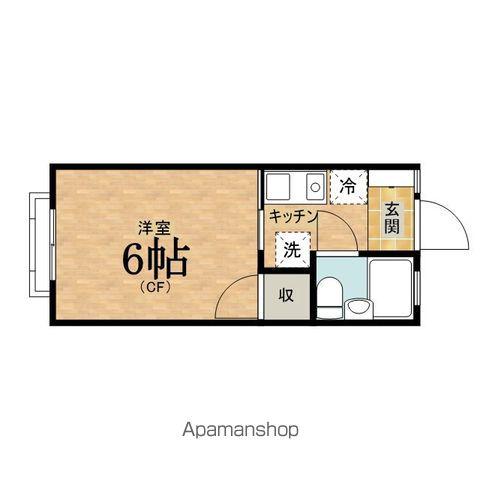 レジデンス芙蓉(1K/1階)の間取り写真