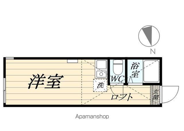 ユナイトNOBAヘーゼルナッツ(ワンルーム/1階)の間取り写真