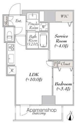 ミリア・レジデンス両国2(1SLDK/7階)の間取り写真