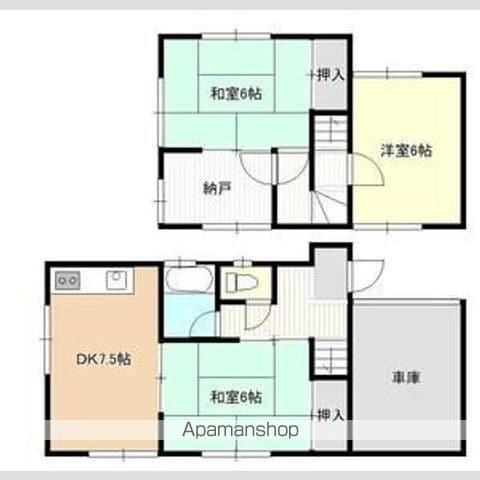 南海電鉄加太支線 八幡前駅(和歌山) 徒歩8分 2階建 築48年(3DK)の間取り写真