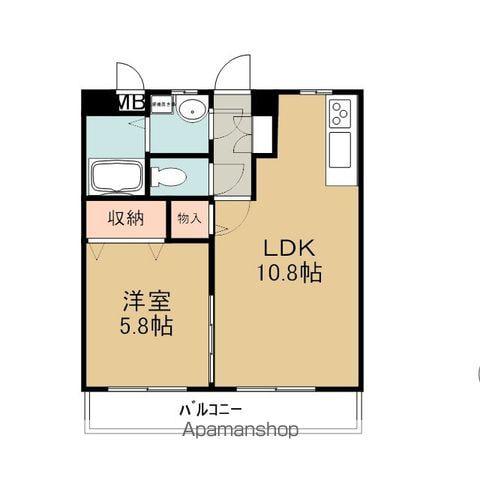 プレジール(1LDK/2階)の間取り写真