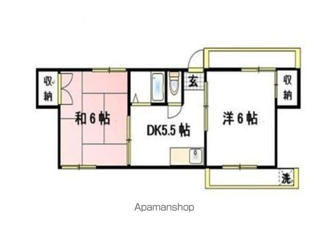 グリーンハイム高松 2階階 間取り