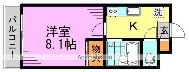 高円寺スルーエ(1K/2階)の間取り写真