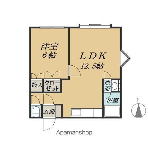 K&KコーポラスD棟(2LDK/2階)の間取り写真