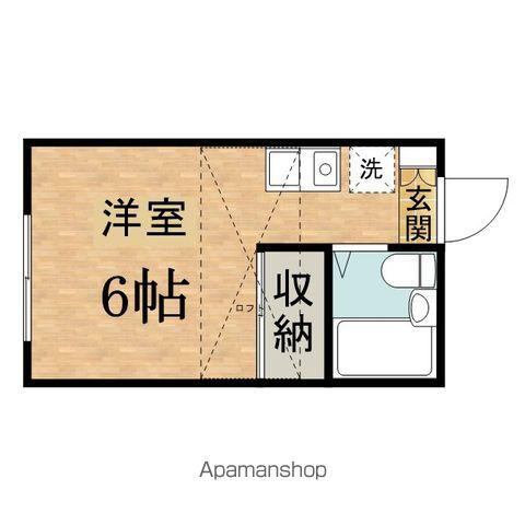 ローズマリー(ワンルーム/2階)の間取り写真