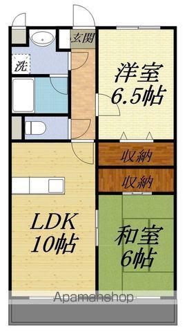 エルドラードII(2LDK/2階)の間取り写真